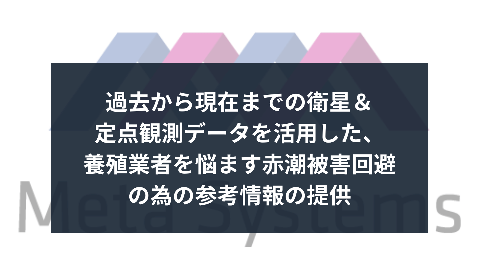 「経済産業省　令和5年度　衛星データ利用環境整備・ソリューション開発支援事業」参画しました。