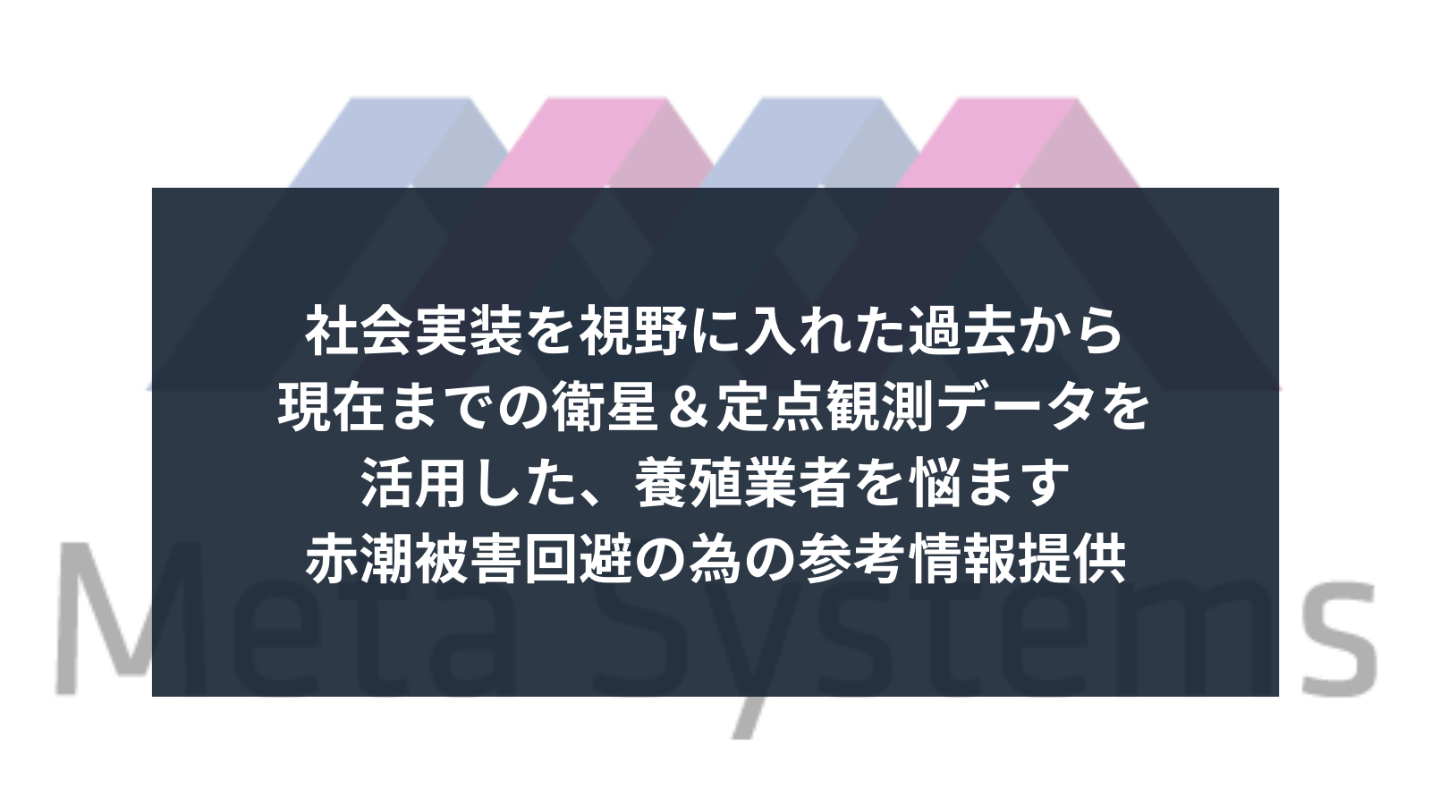 「経済産業省　令和6年度 衛星データ利用環境整備・ソリューション開発支援事業」参画しました。